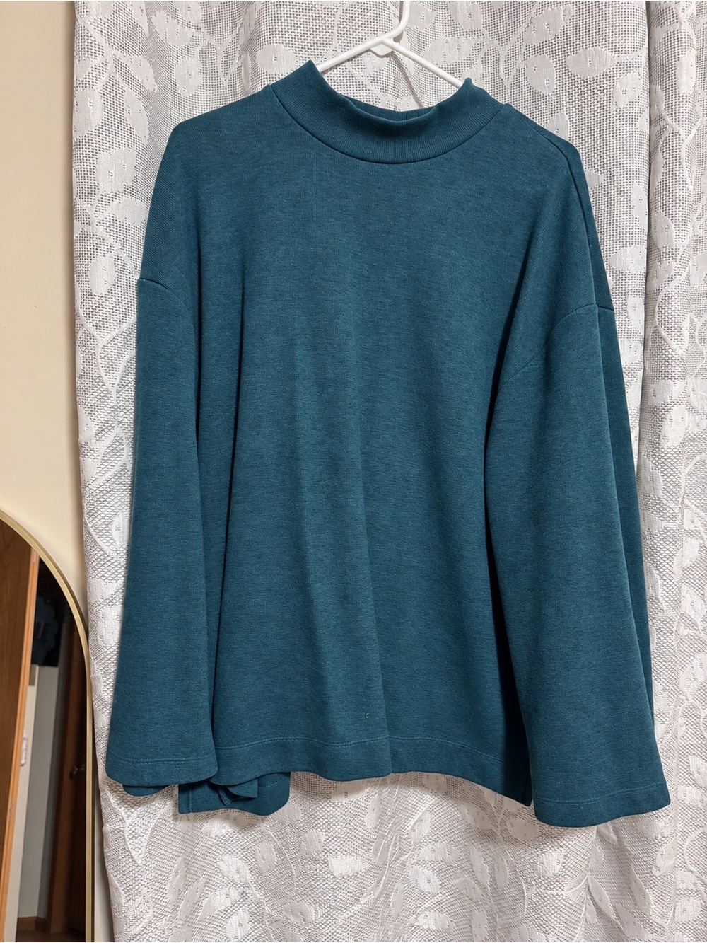 Old Navy Teal Cowl-Neck Pullover Sweater